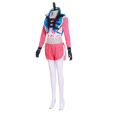 Halloweez D.Va Hana Song Waveracer Cosplay Outfit | Overwatch Pink Swimsuit - Halloweez